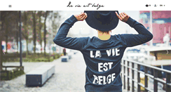 Desktop Screenshot of lavieestbelge.com